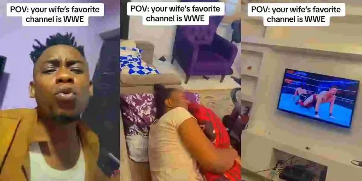 Nigerian man expresses fear, seeks help online as he discovers his wife’s favorite channel is WWE