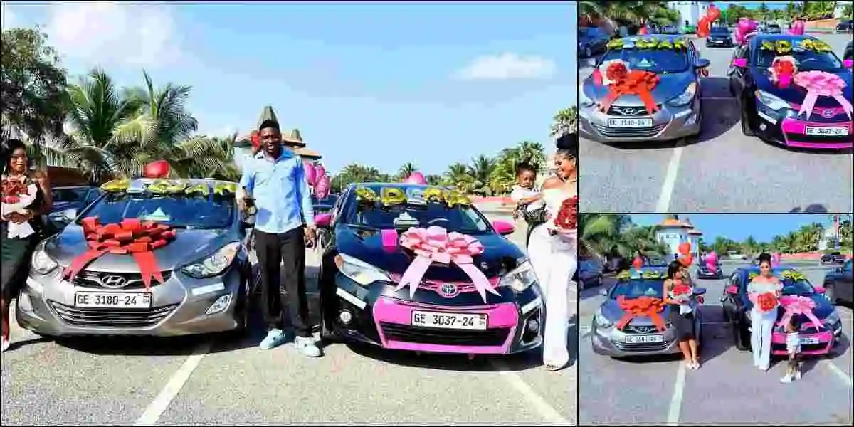 Man surprises his two wives with their first cars; photos, video trend