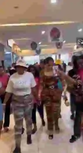 Mixed Reactions As Bobrisky Gets Mobbed By Fans After Arriving Cinema For Ajakaju Movie