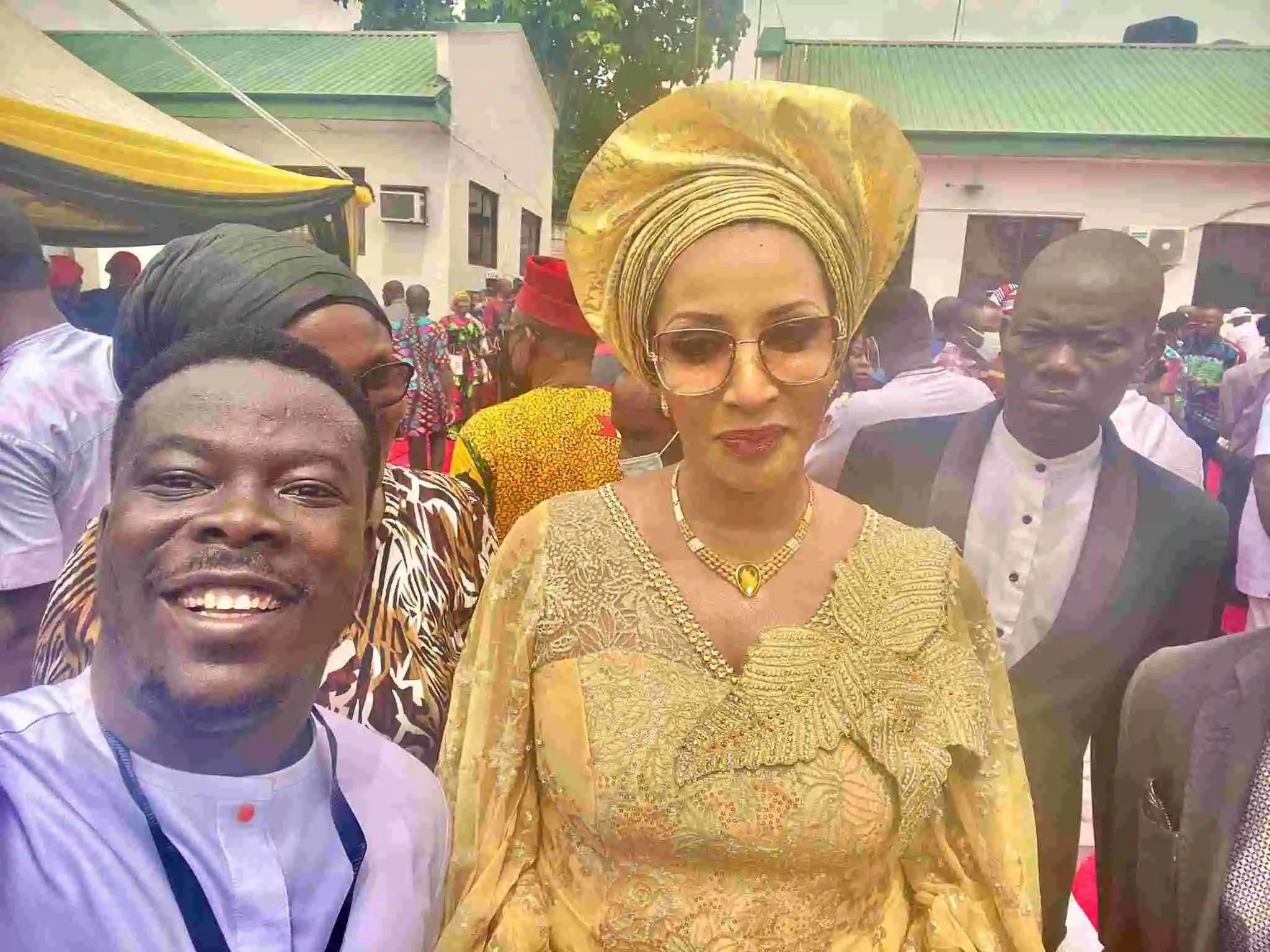 Bianca Ojukwu All Smiles After Fight With Obiano's Wife at Soludo's Inauguration (Photo)