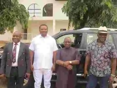 Governor Ayade Gifts Toyota Land Cruiser SUVs To Reps Who Decamped To APC (Photos)