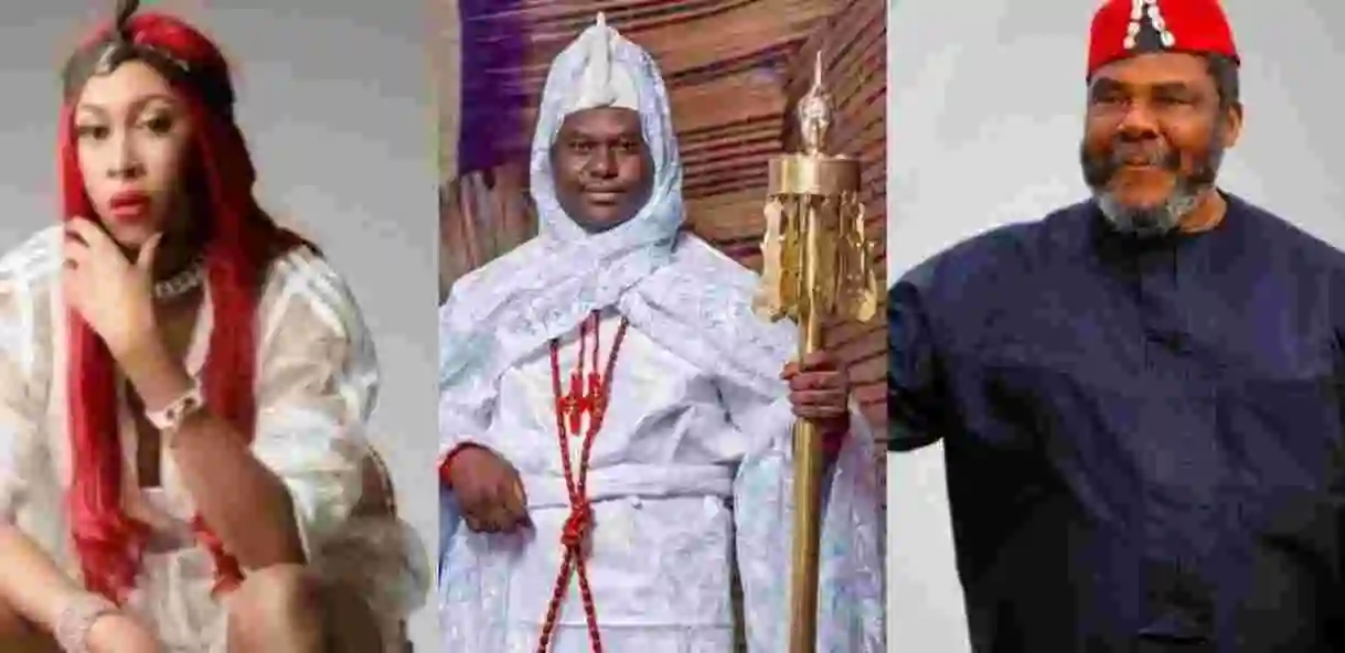 Cynthia Morgan Calls Out Pete Edochie Over Handshake With Ooni Of Ife