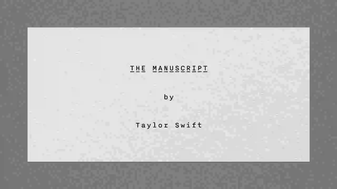 Music: Taylor Swift - The Manuscript