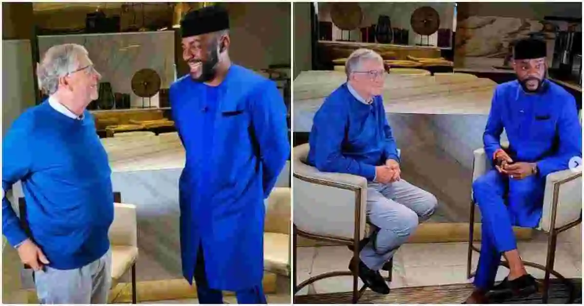 Bill Gates Visits Ebuka in Lagos: “He Welcomed Me in New York Last Year, I Had to Return the Favour”