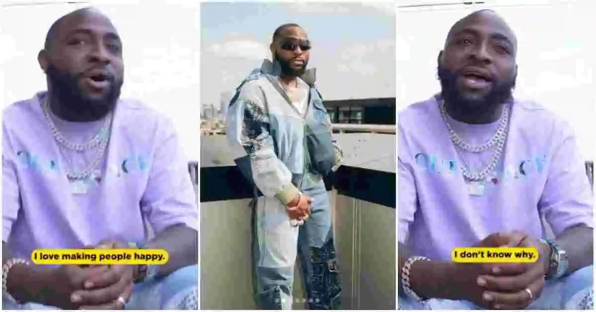 Davido Shares Reason Why He Loves Making People ‘Happy’, Says Why in Clip