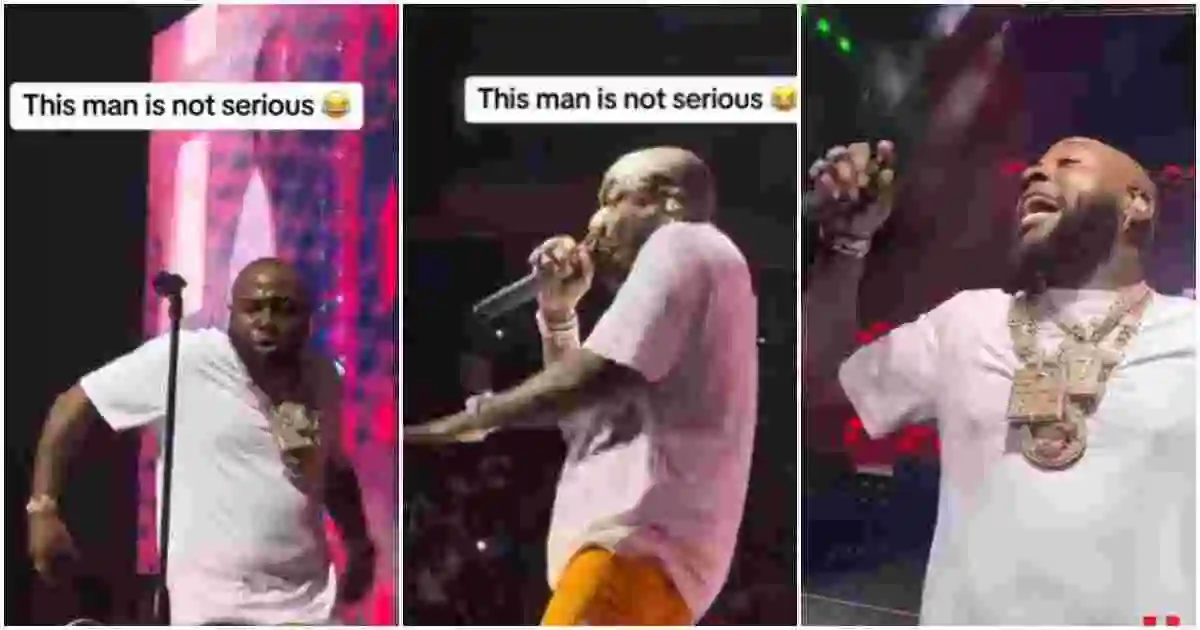 Video As Davido Brags About Bedroom Skills, Whines Waist on Stage, Crowd Goes Gaga