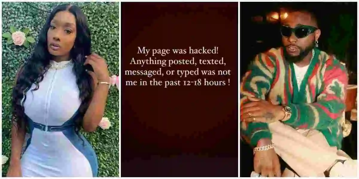 Davido Trends as Lady Claiming to be Pregnant for Singer Says IG Account was Hacked, Denies Leaked DM