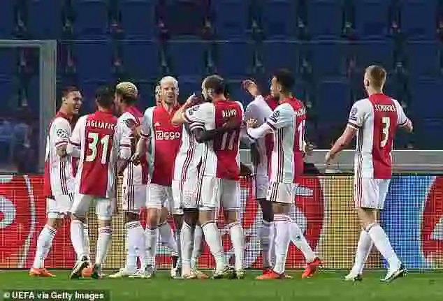 11 Ajax players 