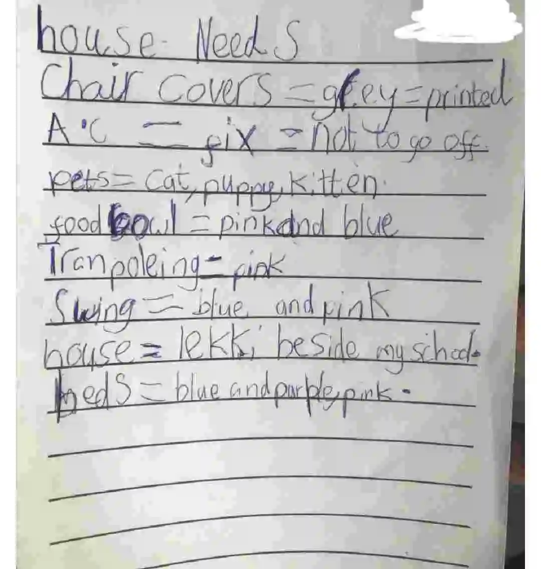 Nigerian father shares his daughter's list of demands and it goes viral