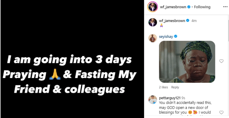 James Brown announces 3-day fast for Bobrisky