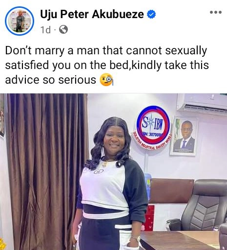 Don’t Marry A Man That Cannot S3xually Satisfy You - Nigerian Lady Advises Women