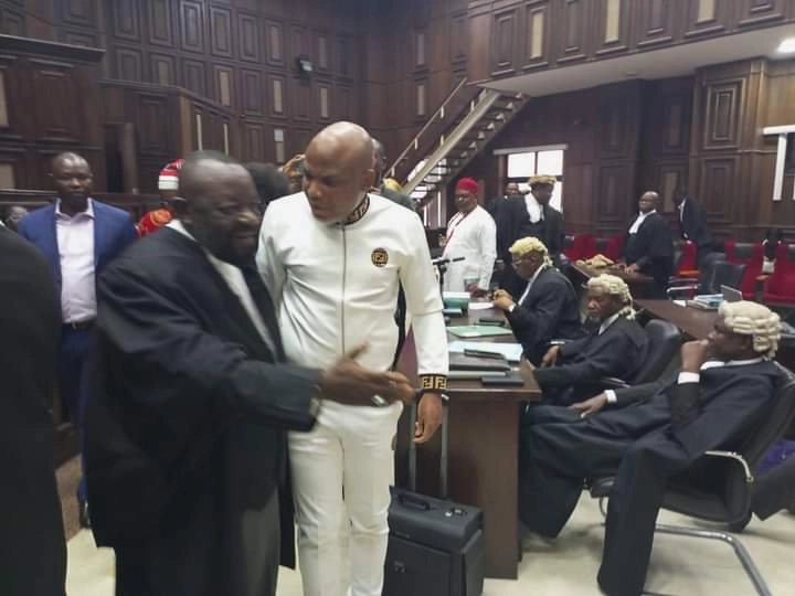 Nnamdi Kanu Arrives Court As Trial Resumes