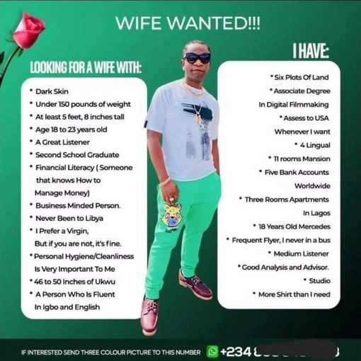I Prefer A Virgin With Personal Hygiene - Speed Darlington Lists The Qualities He Wants In A Wife