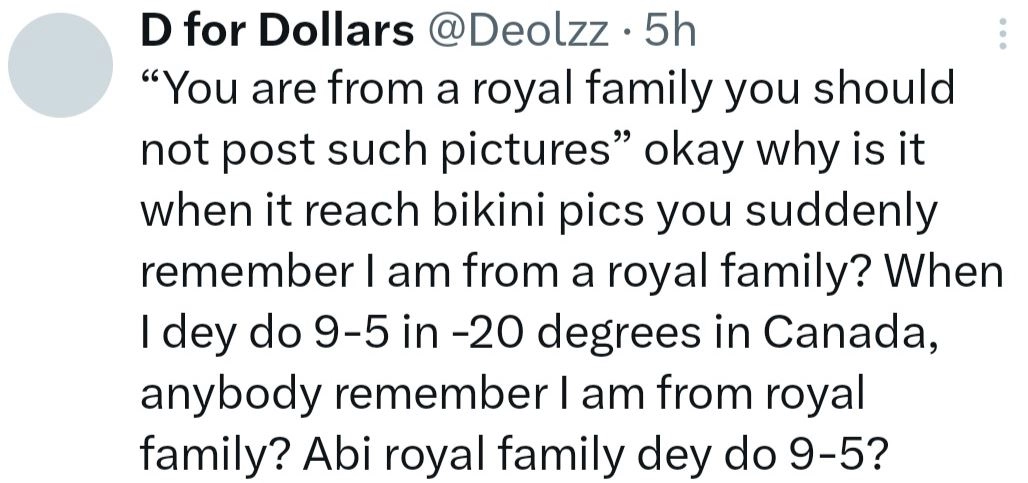 Leave Me Alone - Ooni Of Ife's Daughter Fires Back At Those Attacking Her For Wearing Bikini