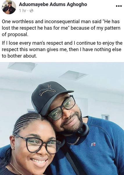 Someone Said He Lost The Respect He Has For Me Because I Knelt To Propose To My Wife-to-be - Nigerian Man Says