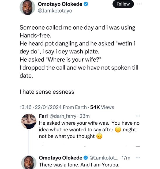 Nigerian Man Cuts Off His Friend After Asking Him A 'Senseless Question' About His Wife