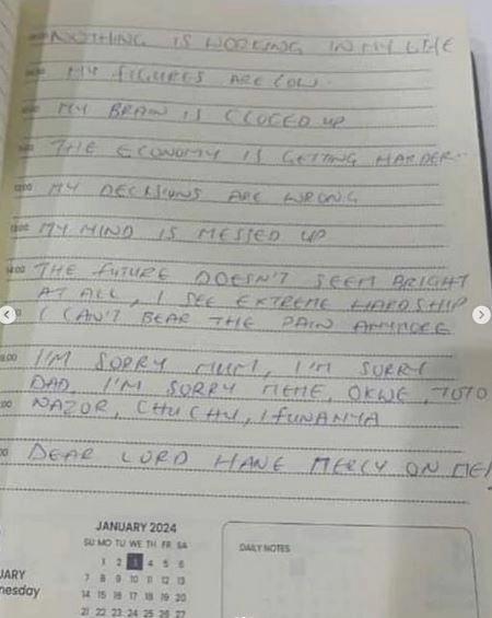 My Mind Is Messed Up, The Economy Is Getting Harder - Lagos Banker Writes As She Commits Su*cide Inside The Bank Premises