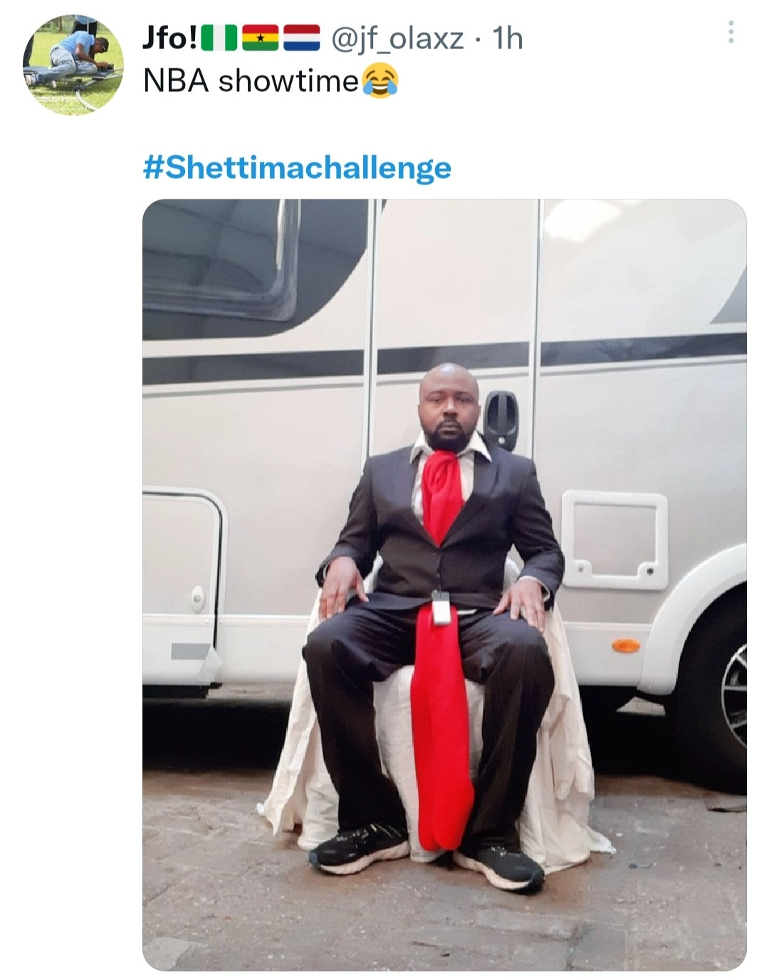 Nigerians Start #ShettimaChallenge, Recreate Outfit Worn by Kashim Shettima to the NBA Conference (Photos)