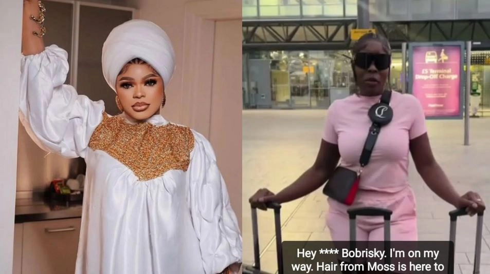 Na Fake Life You Dey Live - Reactions As Bobrisky Flies Hairstylist From UK For His 31st birthday
