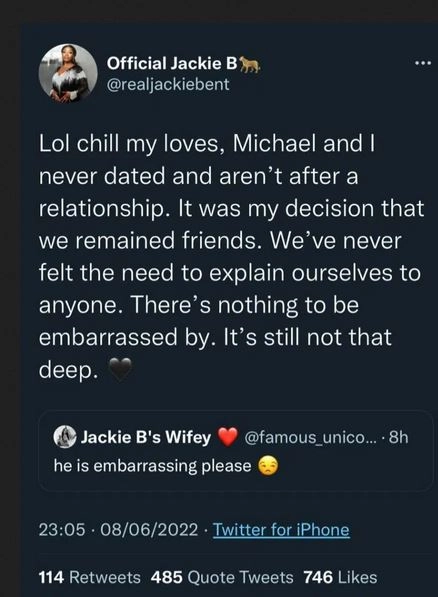 BBNaija Reuni0n : Michael And I Never Dated – Jackie B Reveals