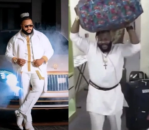 BBNaija AllStars: Person Wey Get Maybach – Nigerians Drag Whitemoney After He Was Seen Carrying Ghana Must Go Bag Into The House (Video)