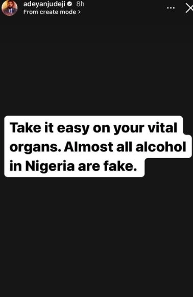 Almost All Alcohol In Nigeria Are Fake, Take It Easy On Your Vital Organs - Activist, Deji Adeyanju Warns