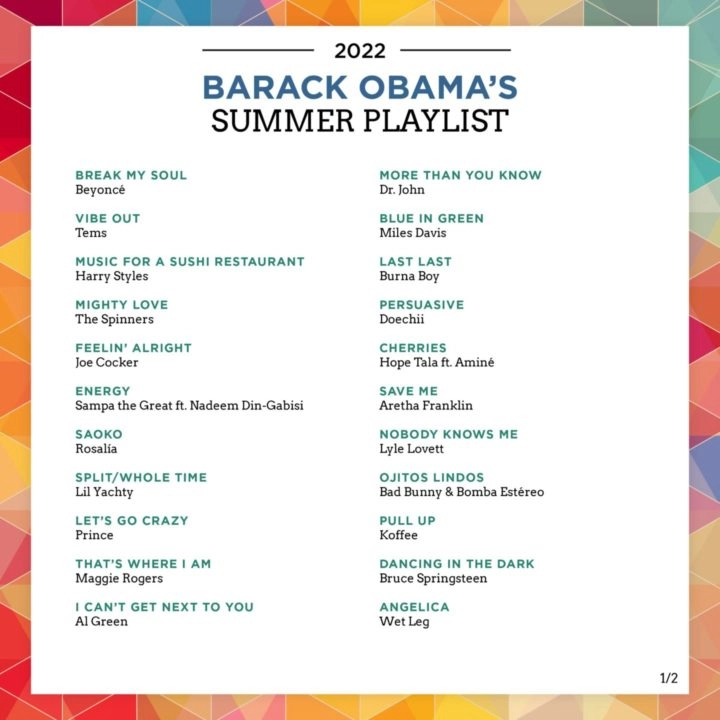 Burna Boy, Tems and Pheelz Makes Obama’s 2022 Summer Playlist