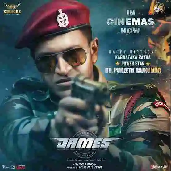 James (2022) WEB-DL [Hindi (ORG) And Kannada] South Hindi Dubbed HD Full Movie